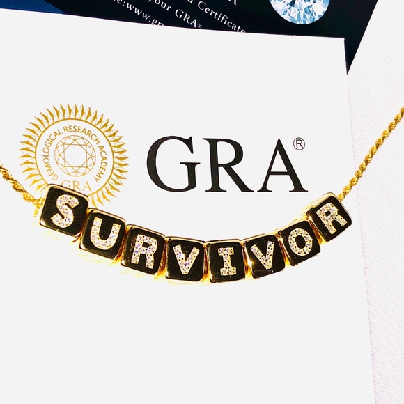 GRA certified VVS diamond necklace for SURVIVOR best gift for Christmas Birthday - Picture 4 of 7